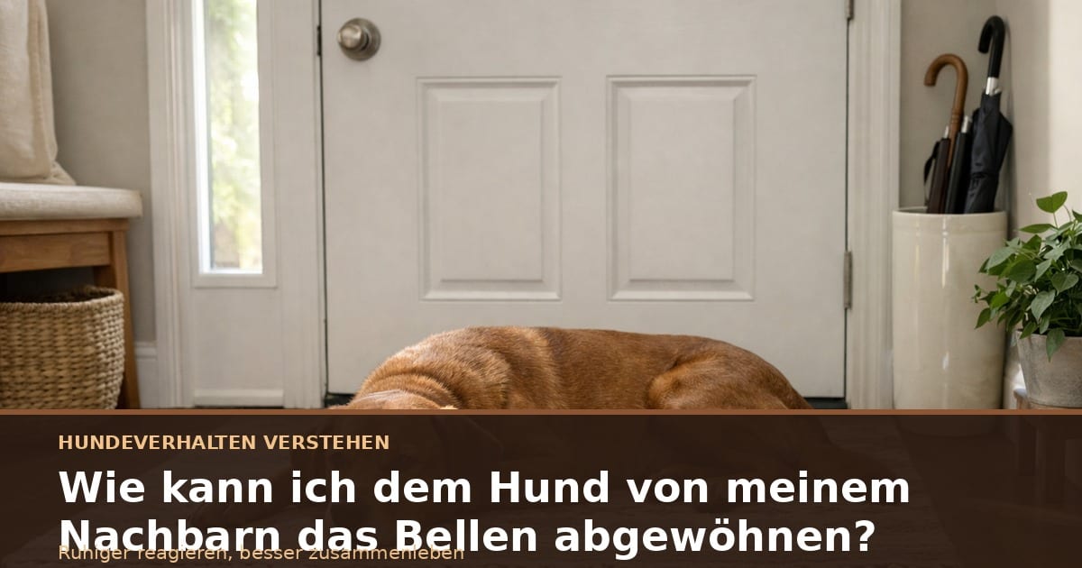 Brauner Hund liegt ruhig auf einem Teppich vor einer geschlossenen Haustür.
