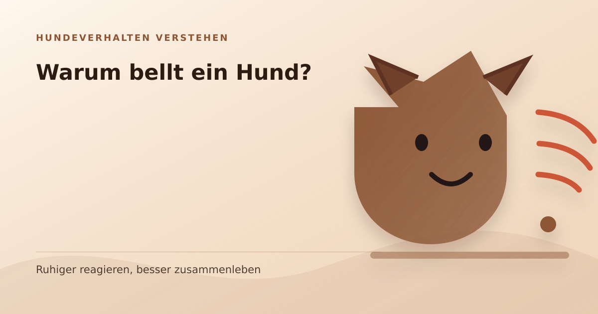 Illustration: Warum bellt ein Hund?